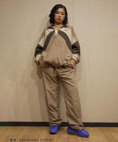 coen(コーエン)の「Reebok(リーボック)別注ナイロントラックパンツ(その他パンツ・メンズ・オフホワイト/ブラック/ベージュ・M/L/XL)」の5枚目の写真