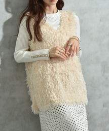 actuel（アクチュエル）の「【ａｃｔｕｅｌ】フェザージャガードＶネックベスト（ベスト）」