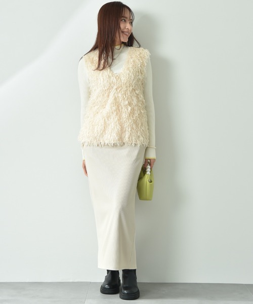 INTERPLANET（インタープラネット）の「【ａｃｔｕｅｌ】フェザージャガードＶネックベスト（ベスト・レディース・ブラウン/アイボリー/ブラック・FREE）」の11枚目の写真