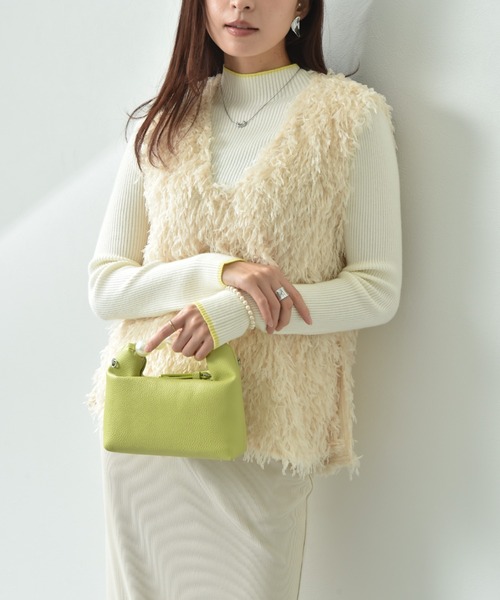 INTERPLANET（インタープラネット）の「【ａｃｔｕｅｌ】フェザージャガードＶネックベスト（ベスト・レディース・ブラウン/アイボリー/ブラック・FREE）」の10枚目の写真