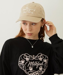 MILKFED. | MESSAGE EMBROIDERY CAP(キャップ)