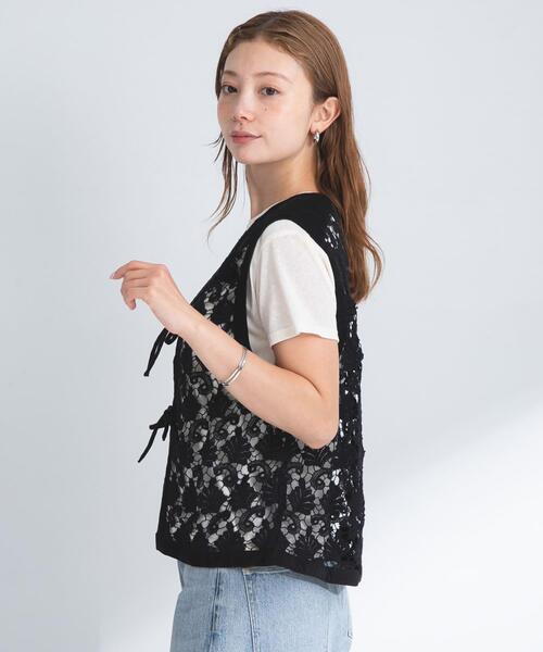 セール】ボタニカルモチーフレースベスト（ベスト）｜URBAN RESEARCH