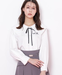 ◇ビッグカラー短丈ブラウス