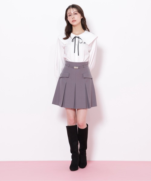 JILL by JILL STUART(ジルバイジルスチュアート)の「◇ビッグカラー短丈ブラウス(シャツ/ブラウス・レディース・ブラック/ブルー/ホワイト・FREE)」の16枚目の写真