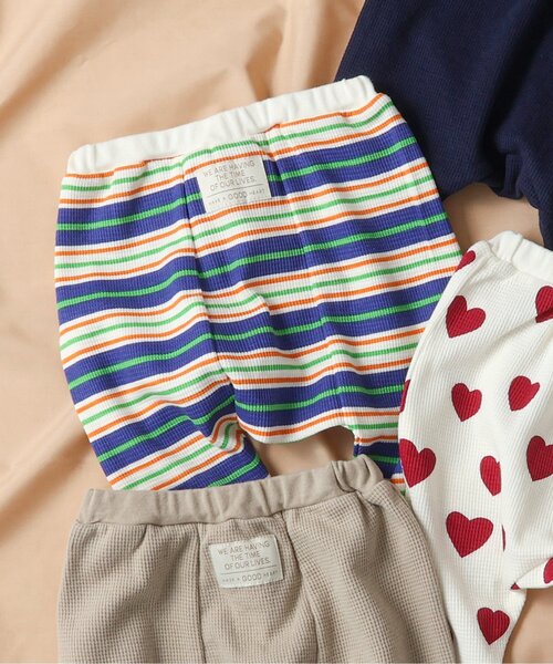 BREEZE(ブリーズ)の「カラフルベーシックロングパンツ(その他ベビーウェア・キッズ・ベージュ/ネイビー/アイボリー/レインボー・70/80)」の1枚目の写真