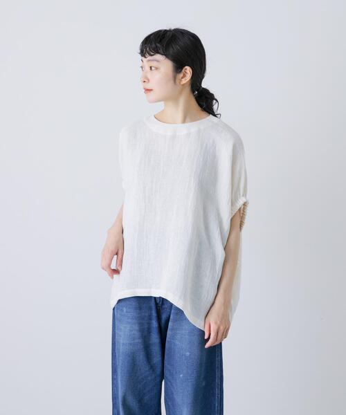 パナマギャザースリーブプルオーバー（その他トップス）｜かぐれ