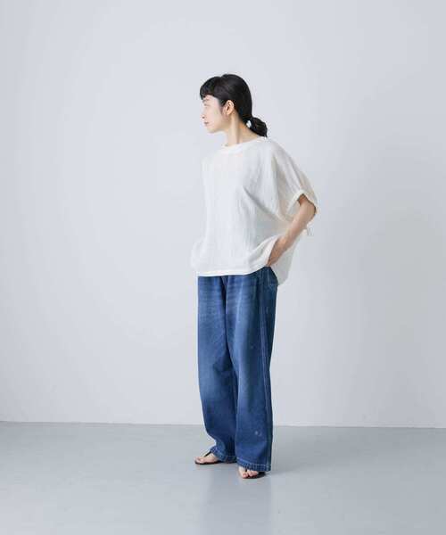 パナマギャザースリーブプルオーバー（その他トップス）｜かぐれ