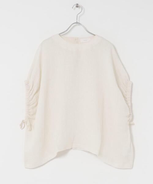パナマギャザースリーブプルオーバー　アイボリー　かぐれ かぐれ｜パナマギャザースリーブプルオーバー - かぐれ(カグレ