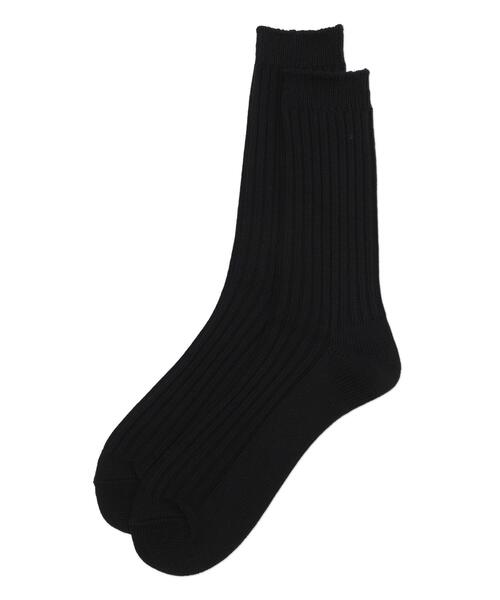 WEGO（ウィゴー）の「WEGO/ゆるローゲージソックス（ソックス/靴下・メンズ・ブラック/ホワイト・25-27CM）」の9枚目の写真