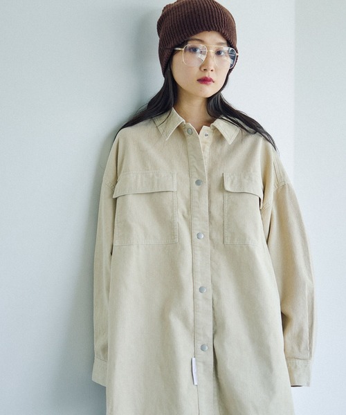 レプシム　コーデュロイ　BIGシャツ　完売品 LEPSIM｜コーデュロイBIGシャツ | Rakuten Fashion(楽天