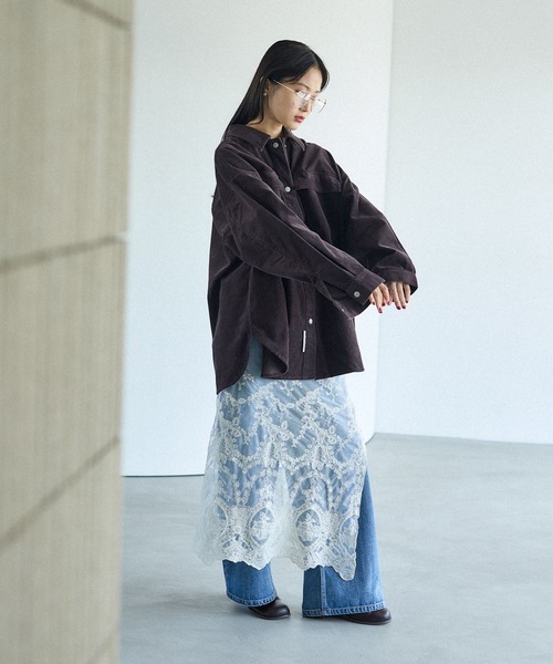 レプシム　コーデュロイ　BIGシャツ　完売品 コーデュロイBIGシャツ 579714（シャツ/ブラウス）｜LEPSIM