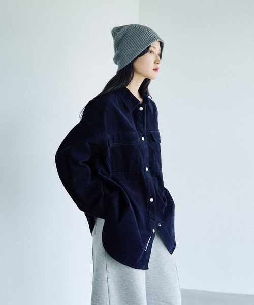 レプシィム　コーデュロイBIGシャツ 楽天市場】コーデュロイBIGシャツ LEPSIM レプシィム トップス