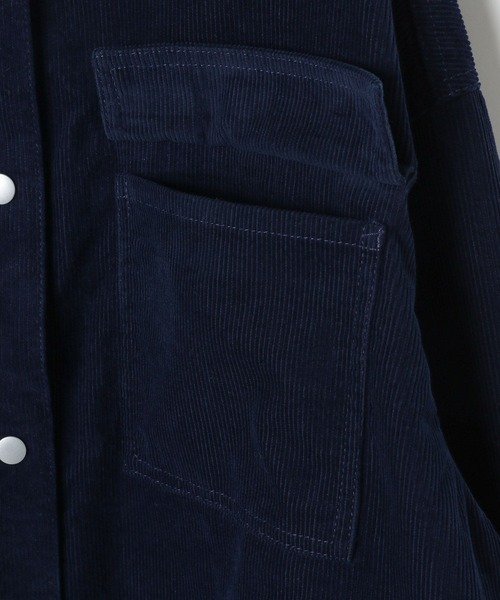 LEPSIM レプシィム　コーデュロイBIGシャツ　ネイビー 楽天市場】コーデュロイBIGシャツ LEPSIM レプシィム トップス