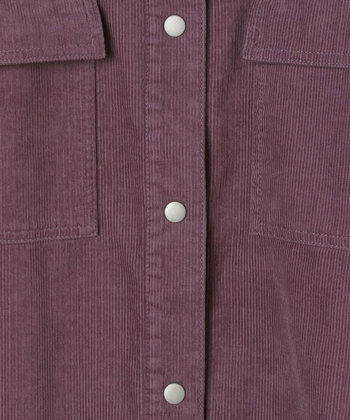 新品LEPSIMコーデュロイBIGシャツ　パープル LEPSIM コーデュロイBIGシャツ パープル - メルカリ