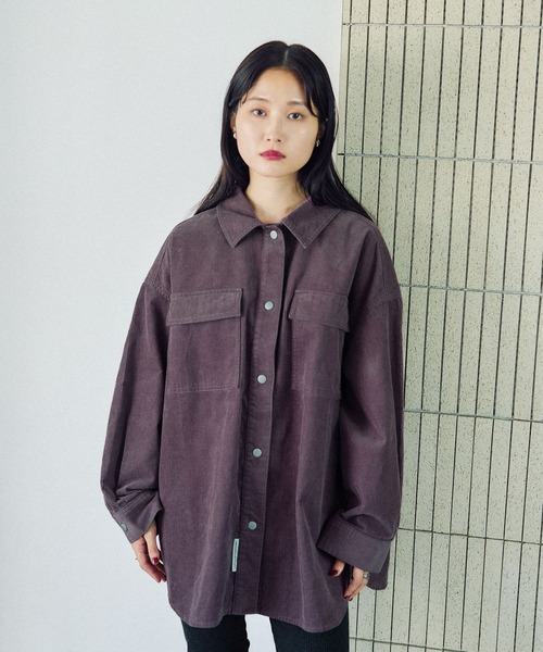 レプシム　コーデュロイ　BIGシャツ　完売品 LEPSIM｜コーデュロイBIGシャツ | Rakuten Fashion(楽天