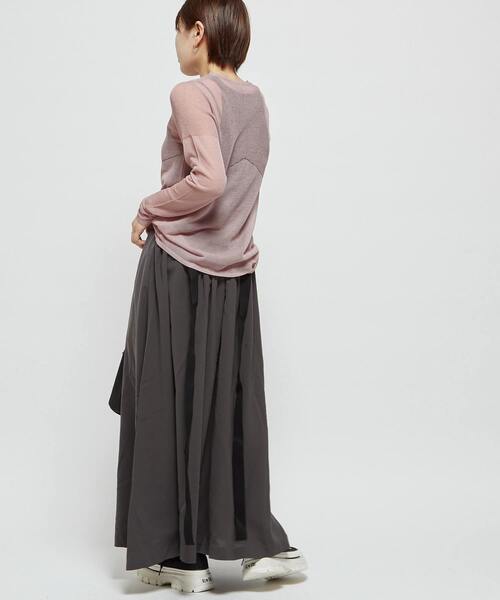 CONVERSE TOKYO（コンバーストウキョウ）の「SHEER KNIT PULLOVER（Tシャツ/カットソー・レディース・ブラック/イエロー/ピンク/グレー・FREE）」の8枚目の写真