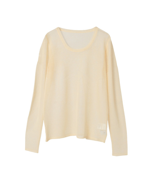 CONVERSE TOKYO（コンバーストウキョウ）の「SHEER KNIT PULLOVER（Tシャツ/カットソー・レディース・ブラック/イエロー/ピンク/グレー・FREE）」の14枚目の写真