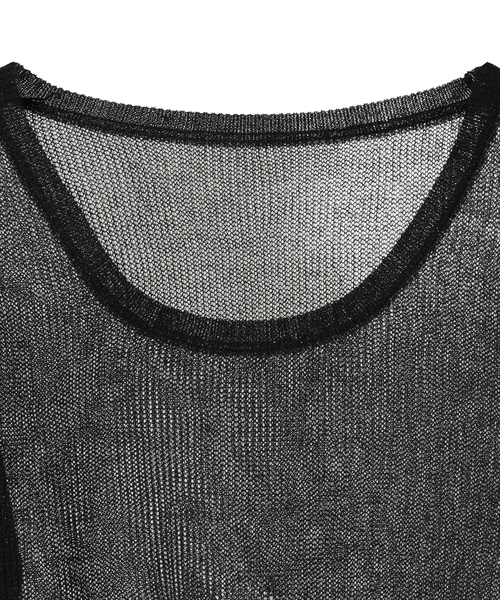 CONVERSE TOKYO（コンバーストウキョウ）の「SHEER KNIT PULLOVER（Tシャツ/カットソー・レディース・ブラック/イエロー/ピンク/グレー・FREE）」の16枚目の写真