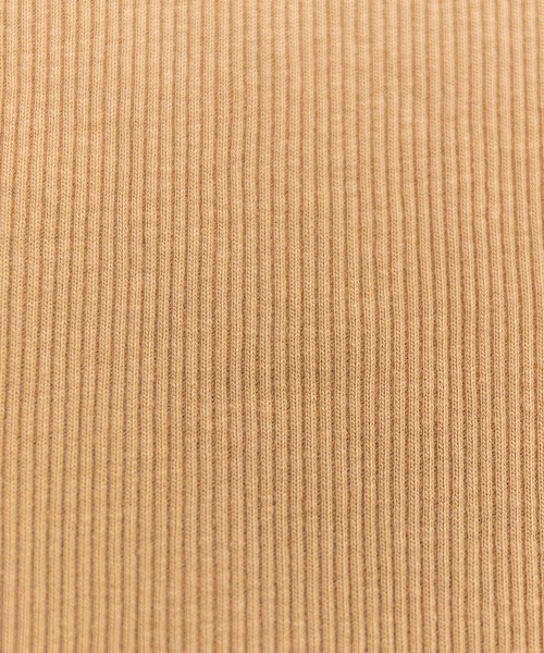 RCD(アールシーディー)の「ボートネック5分袖コットンリブTシャツ(Tシャツ/カットソー・レディース・ブラック/オフホワイト/ベージュ・LL/L/M)」の16枚目の写真