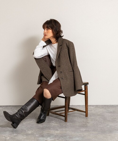 NOLLEY’S（ノーリーズ）の「【MAQWEL/マクウェル】ウォッシャブルバミューダパンツ（その他パンツ・レディース・ダークブラウン/ブラック・36/38）」の15枚目の写真