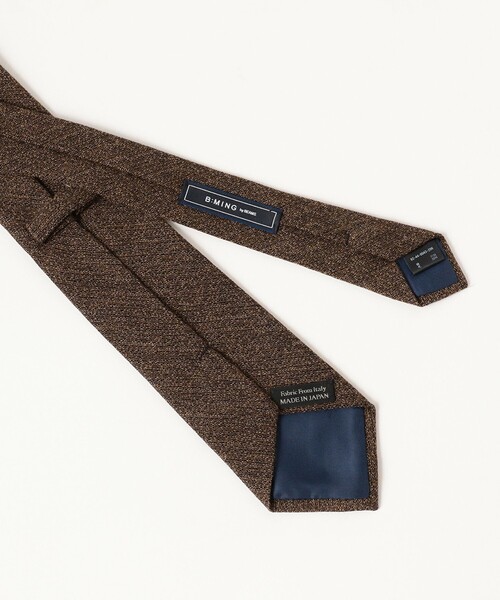 B:MING by BEAMS(ビーミングバイビームス)の「BBC ジャカード ウール コットン ネクタイ 25FW(ネクタイ・メンズ・ブラック/ライトブラウン/ブラウン/ダークブラウン/レッド/インディゴブルー/ネイビー・ONE SIZE)」の9枚目の写真