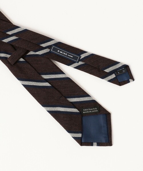 B:MING by BEAMS(ビーミングバイビームス)の「BBC ジャカード ウール コットン ネクタイ 25FW(ネクタイ・メンズ・ブラック/ライトブラウン/ブラウン/ダークブラウン/レッド/インディゴブルー/ネイビー・ONE SIZE)」の10枚目の写真