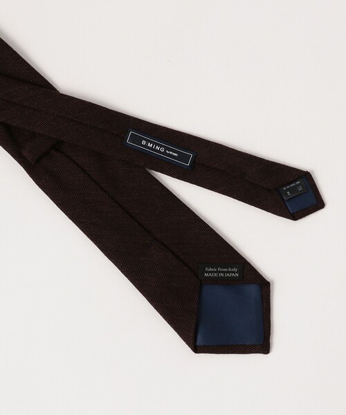 B:MING by BEAMS(ビーミングバイビームス)の「BBC ジャカード ウール コットン ネクタイ 25FW(ネクタイ・メンズ・ブラック/ライトブラウン/ブラウン/ダークブラウン/レッド/インディゴブルー/ネイビー・ONE SIZE)」の11枚目の写真