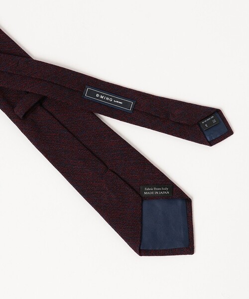 B:MING by BEAMS(ビーミングバイビームス)の「BBC ジャカード ウール コットン ネクタイ 25FW(ネクタイ・メンズ・ブラック/ライトブラウン/ブラウン/ダークブラウン/レッド/インディゴブルー/ネイビー・ONE SIZE)」の12枚目の写真