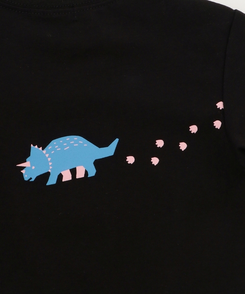 kladskap（クレードスコープ）の「恐竜アップリケ長袖Tシャツ（Tシャツ/カットソー・キッズ・ブラック/アイボリー・110cm/90cm/80ｃｍ/100cm/120cm/130cm）」の10枚目の写真