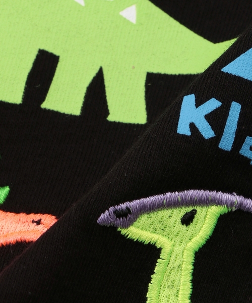 kladskap（クレードスコープ）の「恐竜アップリケ長袖Tシャツ（Tシャツ/カットソー・キッズ・ブラック/アイボリー・110cm/90cm/80ｃｍ/100cm/120cm/130cm）」の11枚目の写真
