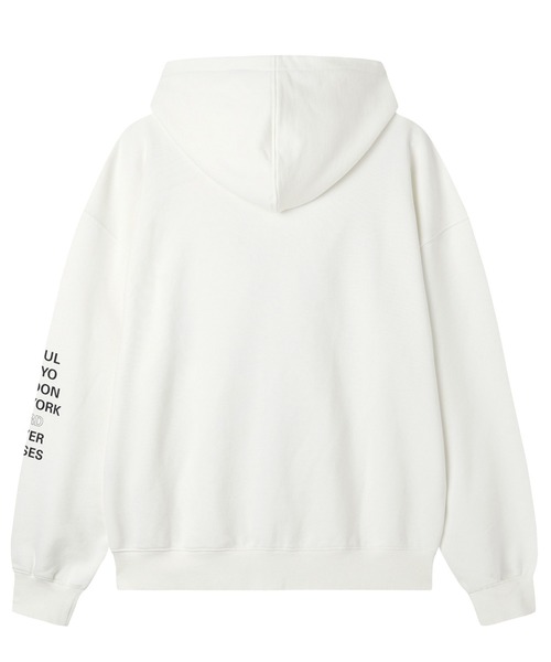 OY(オーワイ)の「『OY/オーワイ』BIG LOGO STUD HOODIE ZIP UP/ビッグロゴスタッドジップアップパーカー(パーカー・レディース・ホワイト/ブラック・L/M)」の10枚目の写真