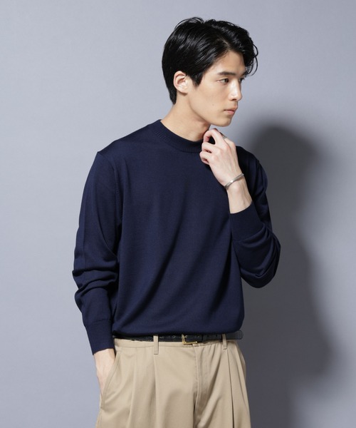 セール】「毛玉レスニット」ファインゲージクルーネック（ニット