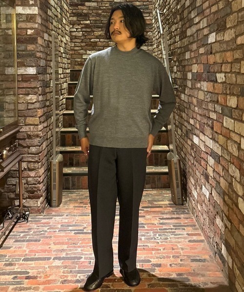 セール】「毛玉レスニット」ファインゲージクルーネック（ニット