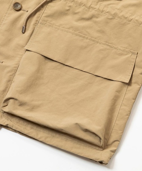 meanswhile（ミーンズワイル）の「Paper Touch Feather Blouson（ブルゾン・メンズ・ネイビー/ベージュ/ブラック・3(L)/2(M)/4(XL)）」の7枚目の写真