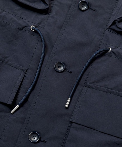 meanswhile（ミーンズワイル）の「Paper Touch Feather Blouson（ブルゾン・メンズ・ネイビー/ベージュ/ブラック・3(L)/2(M)/4(XL)）」の19枚目の写真