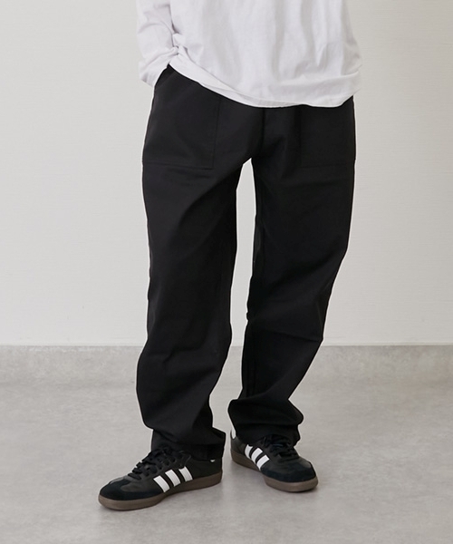 GLAZOS（グラソス）の「綿ポリストレッチツイル・ベイカーパンツ（その他パンツ・キッズ・ブラック/カーキ/ブラウン/ネイビー・M/S/LL/L）」の2枚目の写真