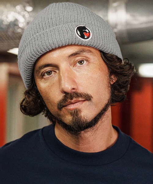 mko13110-Logo Patch Knit Cap ニット帽(F25F320)（ニットキャップ