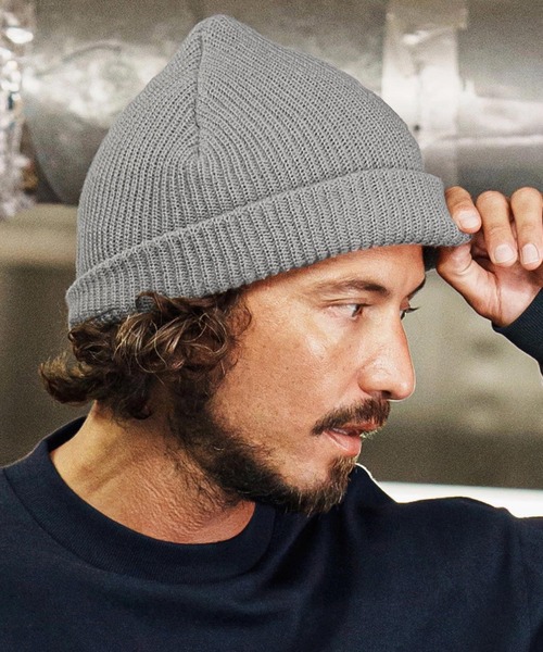 mko13110-Logo Patch Knit Cap ニット帽(F25F320)（ニットキャップ