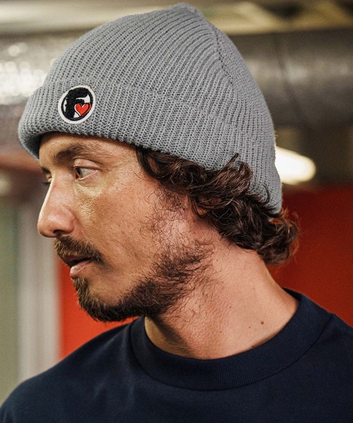 felkod(フィルコッド)の「mko13110-Logo Patch Knit Cap ニット帽(F25F320)(ニットキャップ/ビーニー・メンズ・ブラック/グレー/オフホワイト/インディゴブルー・FREE)」の7枚目の写真