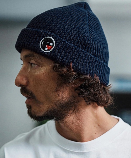 mko13110-Logo Patch Knit Cap ニット帽(F25F320)（ニットキャップ