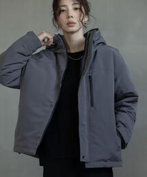 レディースのダウンジャケット/コート（グレー/灰色系・フードあり