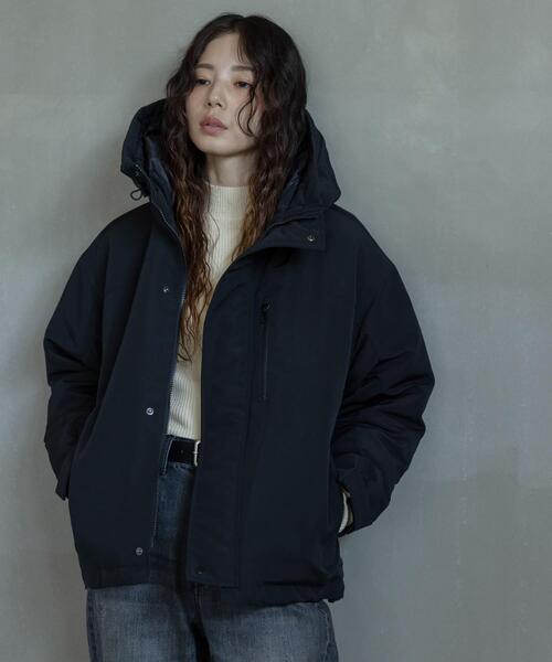 URBAN RESEARCH Sonny Label（アーバンリサーチサニーレーベル）の「フーディーダウンジャケット（ダウンジャケット/コート・レディース・チャコールグレー/アイボリー/ブラック/グレー系その他・FREE）」の13枚目の写真