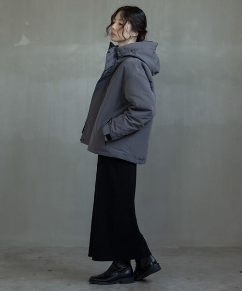 アーバンリサーチ　サニーレーベル　フーディーダウンジャケット　ブラック URBAN RESEARCH Sonny Label（アーバンリサーチサニーレーベル