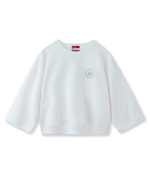 LA MARINE FRANCAISE(マリン フランセーズ)の「【LA HUTTE】別注クロップドスウェット(Tシャツ/カットソー・レディース・オフホワイト・FREE)」の1枚目の写真