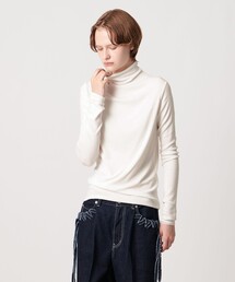 AEWEN MATOPH | ＜AEWEN MATOPH＞テレコハイネックロングスリーブカットソー(Tシャツ/カットソー)