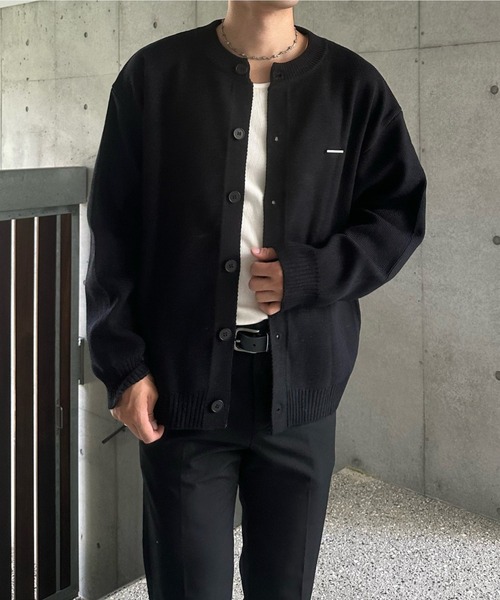 Otte(オッテ)の「ラウンドネックニットカーディガン(カーディガン/ボレロ・メンズ・ブラック/グレー・SMALL/MEDIUM/LARGE/X-LARGE)」の11枚目の写真