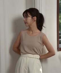 I_am（アイアム）の「sheer mesh docking rib tank / シアーメッシュドッキングリブタンク（タンクトップ）」