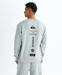 Quiksilver（クイックシルバー）の「BW VERTICAL LOGO SWE /クイックシルバーサイドポケット付きロゴプリントプルオーバースウェットトレーナー（スウェット）」