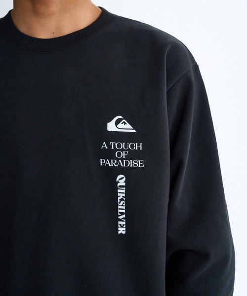 Quiksilver(クイックシルバー)の「BW VERTICAL LOGO SWE /クイックシルバーサイドポケット付きロゴプリントプルオーバースウェットトレーナー(スウェット・メンズ・ブラック/グレー/ブルー・X-LARGE/LARGE/MEDIUM)」の5枚目の写真
