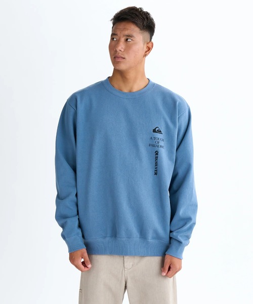 Quiksilver(クイックシルバー)の「BW VERTICAL LOGO SWE /クイックシルバーサイドポケット付きロゴプリントプルオーバースウェットトレーナー(スウェット・メンズ・ブラック/グレー/ブルー・X-LARGE/LARGE/MEDIUM)」の12枚目の写真